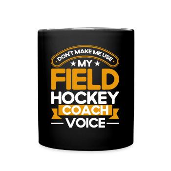 Feldhockey Feldhockey Spieler Hallen Feldhockey Ge - Tasse einfarbig - Schwarz - Vorne