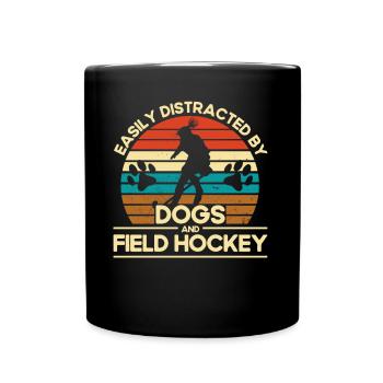 Mannschaftssport Feldhockey Spiel Feldhockey Gesch - Tasse einfarbig - Schwarz - Vorne