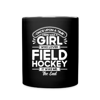Mannschaftssport Feldhockey Spiel Feldhockey Gesch - Tasse einfarbig - Schwarz - Vorne