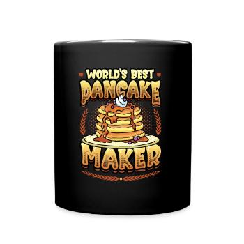 Der Beste Pfannkuchenmacher Der Welt - Tasse einfarbig - Schwarz - Vorne