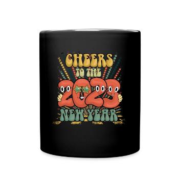 Cheers To 2023 New Year 2023 Hello 2023 New Year - Full Colour Mug - black - Front