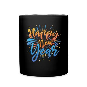 Happy New Year 2023 Hello 2023 New Year 2023 - Full Colour Mug - black - Front