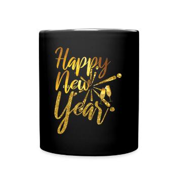 Celebrate 2023 Wine 2023 Happy New Year 2023 - Full Colour Mug - black - Front