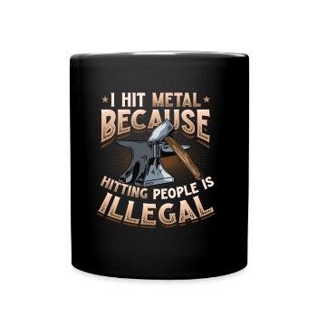 Hit Metal Blacksmith - Mug uni - noir - Devant