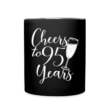 95th Birthday Women Her Birthday Girl 95 Years Old - Full Colour Mug - black - Front