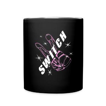 Boxing Gloves Switch High Heels Women Boxer Gifts - Full Colour Mug - black - Front