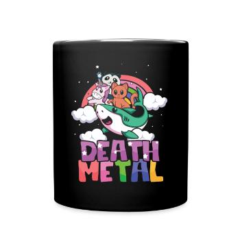 Requin Licorne Panda Chat Amour Métal Musique Rock - Mug uni - noir - Devant