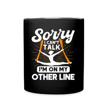 Aerial Acrobats Aerial Yoga Gymnasts Aerial Yoga - Full Colour Mug - black - Front