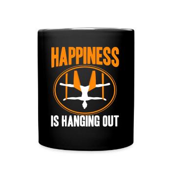 Aerial Silk Aerial Yoga Workout Aerial Acrobats Gesc - Full Colour Mug - black - Front