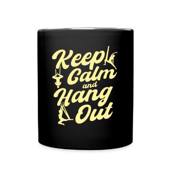 Aerial Yoga Aerial Acrobats Aerial Yoga Gymnasts - Full Colour Mug - black - Front