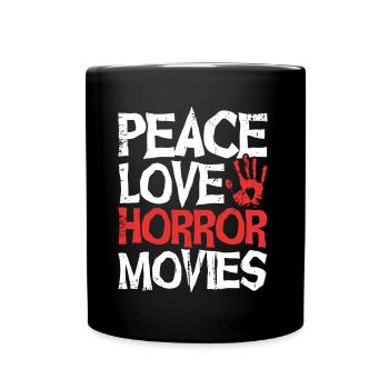 Horrorfilm Horrorfilm Gruselfilm Geschenk - Tasse einfarbig - Schwarz - Vorne