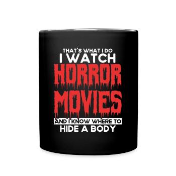 Horror Movie Slasher Movie Creepy Movies Gift - Full Colour Mug - black - Front