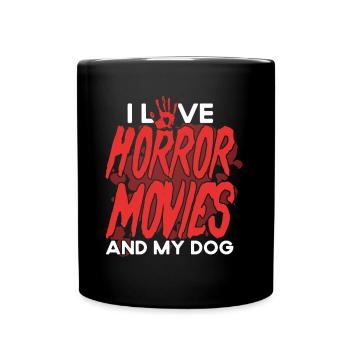 Horrorfilm Gruselfilm Horrorfilm Geschenk - Tasse einfarbig - Schwarz - Vorne