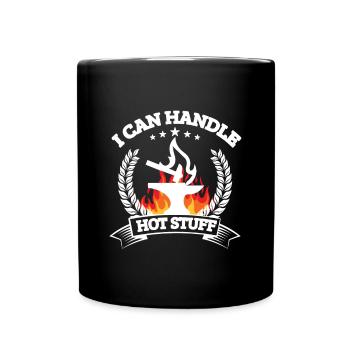 Forgeron Je peux gérer l’idée cadeau de trucs chauds - Mug uni - noir - Devant