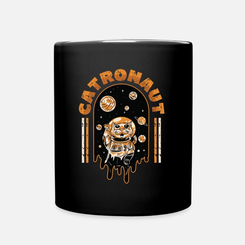 Catronaut Katze Astronaut Katze - Tasse einfarbig - Schwarz