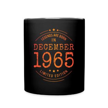 Anniversaire Décembre 1965 Edition Limitée Millésime - Mug uni - noir - Devant