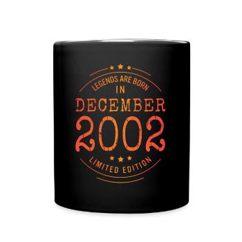 Birthday December 2002 Limited Edition Vintage - Full Colour Mug - black - Front