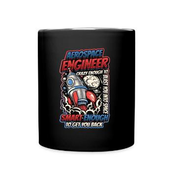Ingénieur aérospatial - Mug uni - noir - Devant