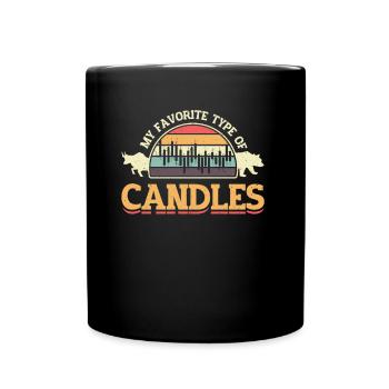 Mein Bevorzugter Kerzentyp, Börsenhandel - Tasse einfarbig - Schwarz - Vorne