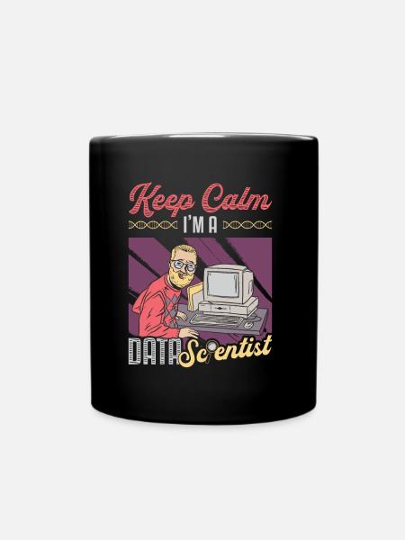 Restez calme, je suis un data scientist - Mug uni - noir