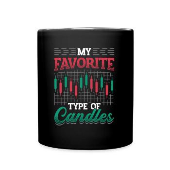 Stock Market Stock TraderMy preferred candlestick type, stock market - Full Colour Mug - black - Front