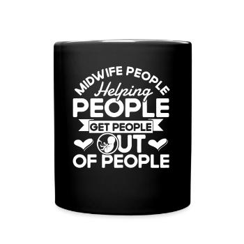 Doula Obstétricien Cadeau - Mug uni - noir - Devant
