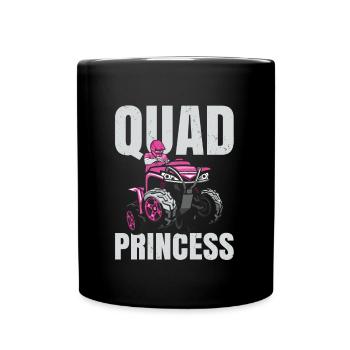 Quad Princess Für Alle Quad Racer Fans - Tasse einfarbig - Schwarz - Vorne