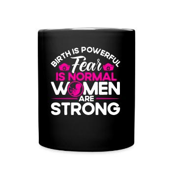 Sage-femme LD Travail Obstétricien Cadeau - Mug uni - noir - Devant