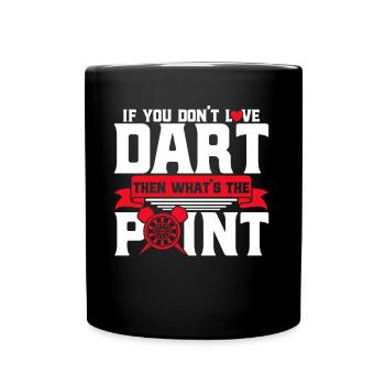 Dart Hobby Dartboard Dart Throw Gift - Full Colour Mug - black - Front
