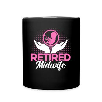 Sage-femme obstétricienne LD Work Gift - Mug uni - noir - Devant