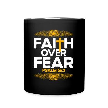 Christian Bible Verse Religious Gift - Full Colour Mug - black - Front