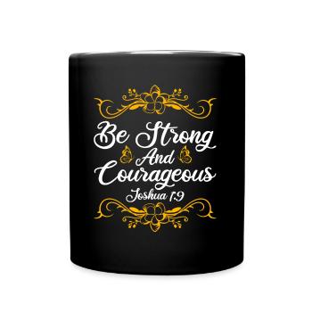 Christian Religious Bible Verse Gift - Full Colour Mug - black - Front