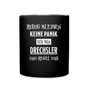 Drechsler Lustiger Spruch Job Drechsler Geschenk - Tasse einfarbig - Schwarz - Vorne