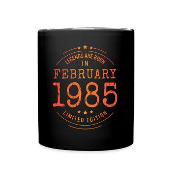 Anniversaire Février 1985 Edition Limitée Millésime - Mug uni - noir - Devant