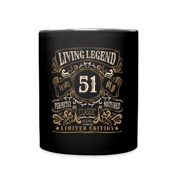 Rétro Vintage Naissance Whisky Âge 51 ans - Mug uni - noir - Devant
