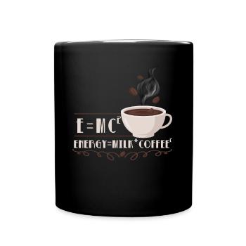 Scientifique du café Humour Drôle de physicien - Mug uni - noir - Devant