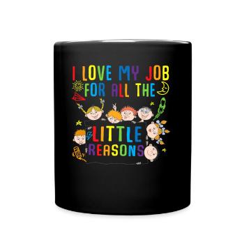 Kindergarten Teachers Women School Lessons - Full Colour Mug - black - Front