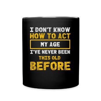 Anniversaire Hommes Femmes Amis Anniversaire - Mug uni - noir - Devant