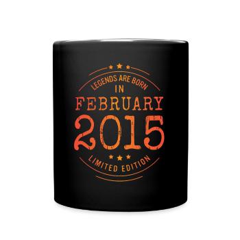 Anniversaire Février 2015 Edition Limitée Millésime - Mug uni - noir - Devant