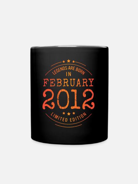 Anniversaire Février 2012 Edition Limitée Millésime - Mug uni - noir