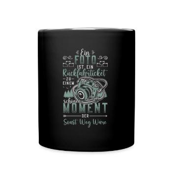 Photo, return ticket, past, photographer. - Full Colour Mug - black - Front