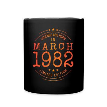 Anniversaire Mars 1982 Edition Limitée Millésime - Mug uni - noir - Devant