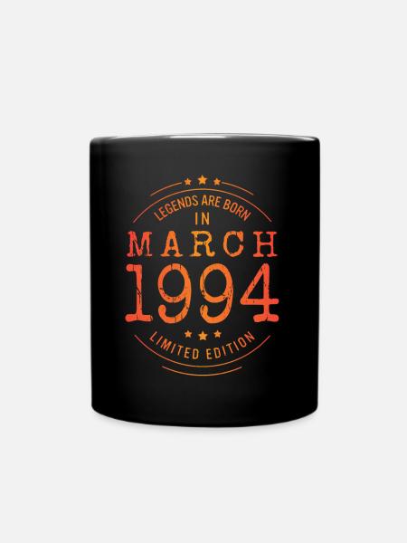 Anniversaire Mars 1994 Edition Limitée Millésime - Mug uni - noir