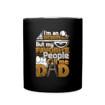 Je suis architecte - Mug uni - noir - Devant