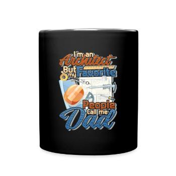 Je suis architecte - Mug uni - noir - Devant