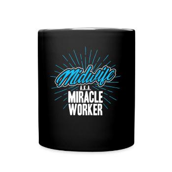 Midwife Obstetrician LD Work Gift - Full Colour Mug - black - Front