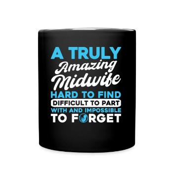Obstétricien Sage-femme LD Travail Cadeau - Mug uni - noir - Devant