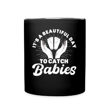 Obstétricien Doula Cadeau de sage-femme - Mug uni - noir - Devant