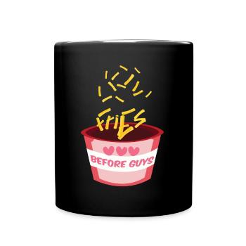 Potato Lover Valentine Quote Hearts Day Valentines - Full Colour Mug - black - Front