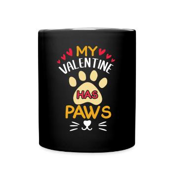 Mes chats Mon amoureux de la Saint-Valentin Hearts Day Valentines - Mug uni - noir - Devant
